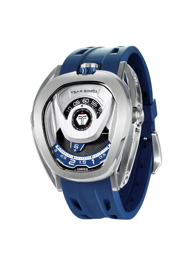 TSAR BOMBA Men's Rubber Automatic Watch TB8213A-03(1+2)SET - 44*52 mm - Image 2